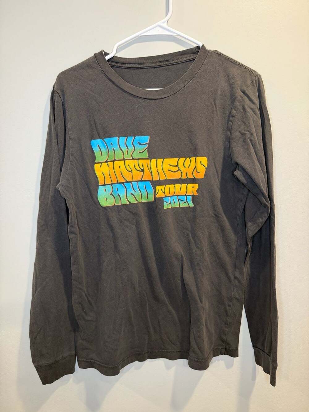 Dave Matthews Band DMB 2021 Tour T Shirt Size Small Psychedelic Font Two-Sided